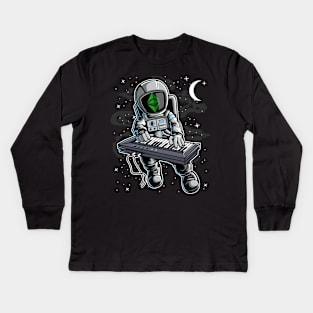 Astronaut Organ Ethereum Classic ETH Coin To The Moon Crypto Token Cryptocurrency Blockchain Wallet Birthday Gift For Men Women Kids Kids Long Sleeve T-Shirt